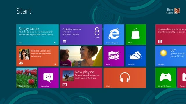 Windows 8 sera disponible le 26 octobre prochain. Pour installer la version limitée, vous devez disposer de 20 Go d'espace disque. © Microsoft