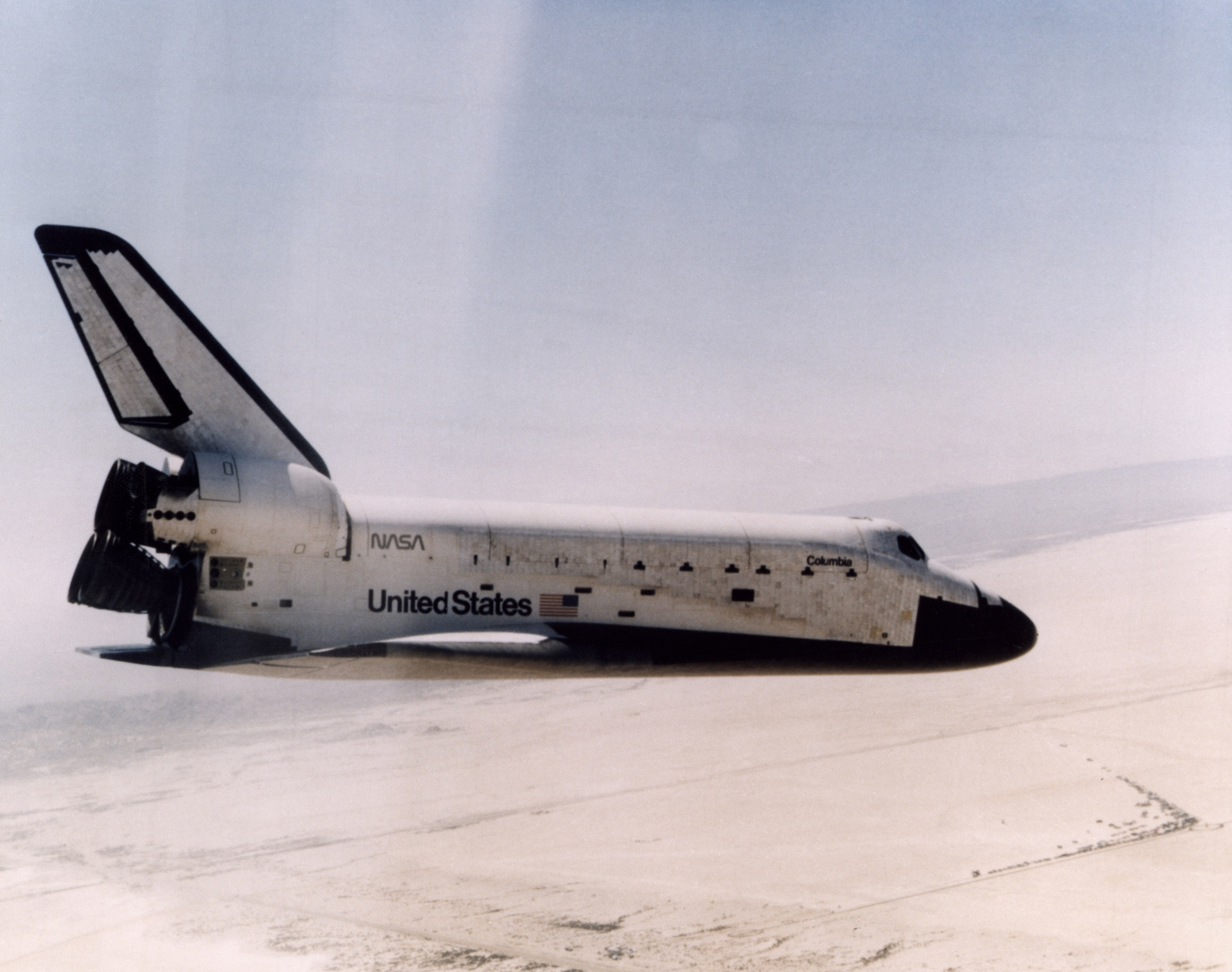 Les 40 ans du premier vol de la navette spatiale américaine. © Nasa