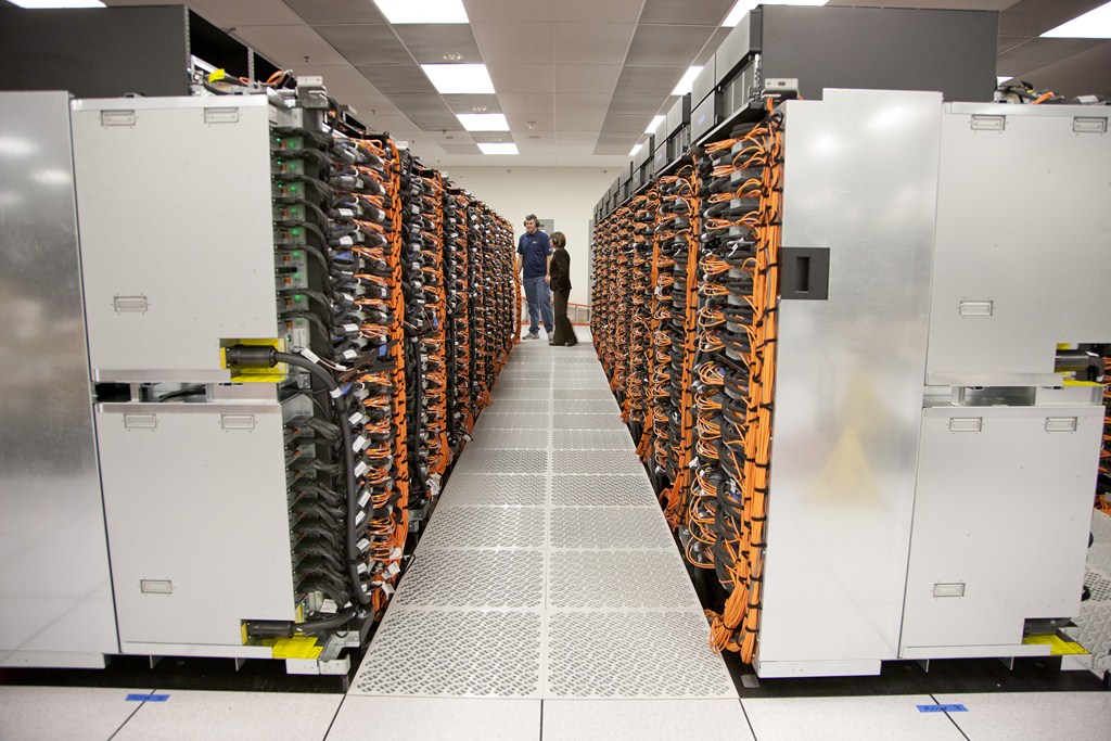 Le supercalculateur Saquoia se compose de 96 racks. © Lawrence Livermore National Laboratory Advanced Simulation and Computing