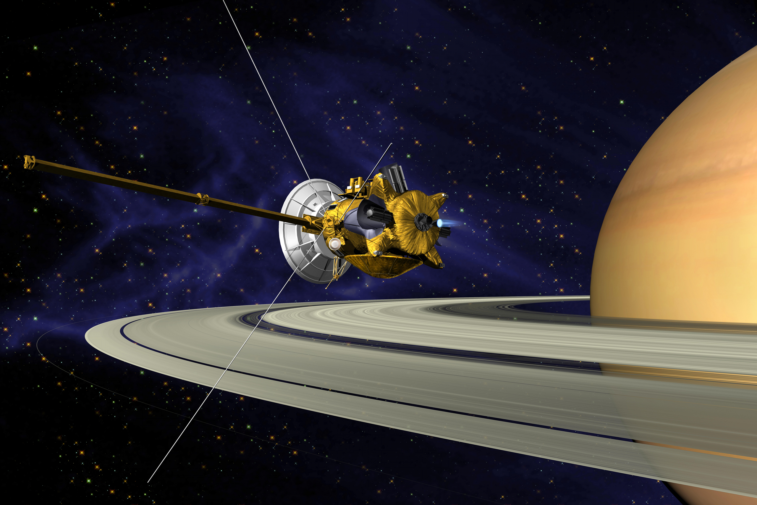 Exclusivité : la sonde Cassini se confie à Futura. © Nasa, JPL