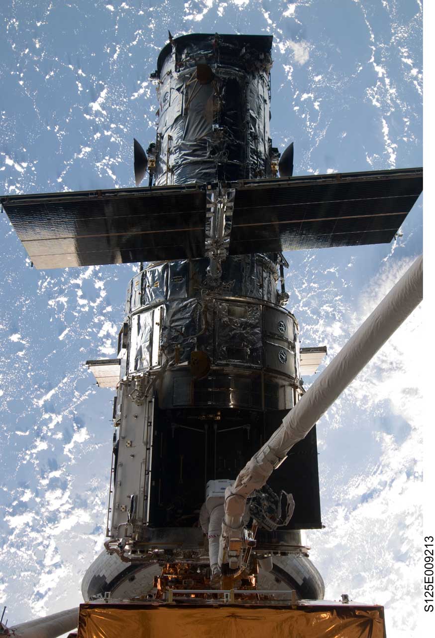 Journée portes ouvertes pour Hubble. Crédit Nasa