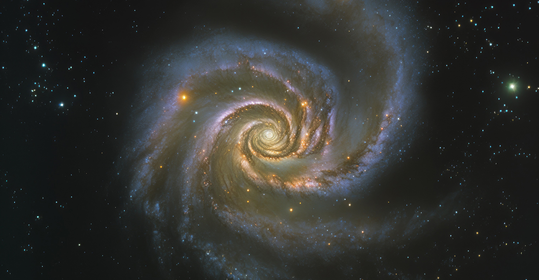 Une supernova vient d’être observée dans la galaxie M101 dite galaxie du Moulinet, une galaxie spirale qui ressemble à cette vue d'artiste. © AkuAku, Adobe Stock