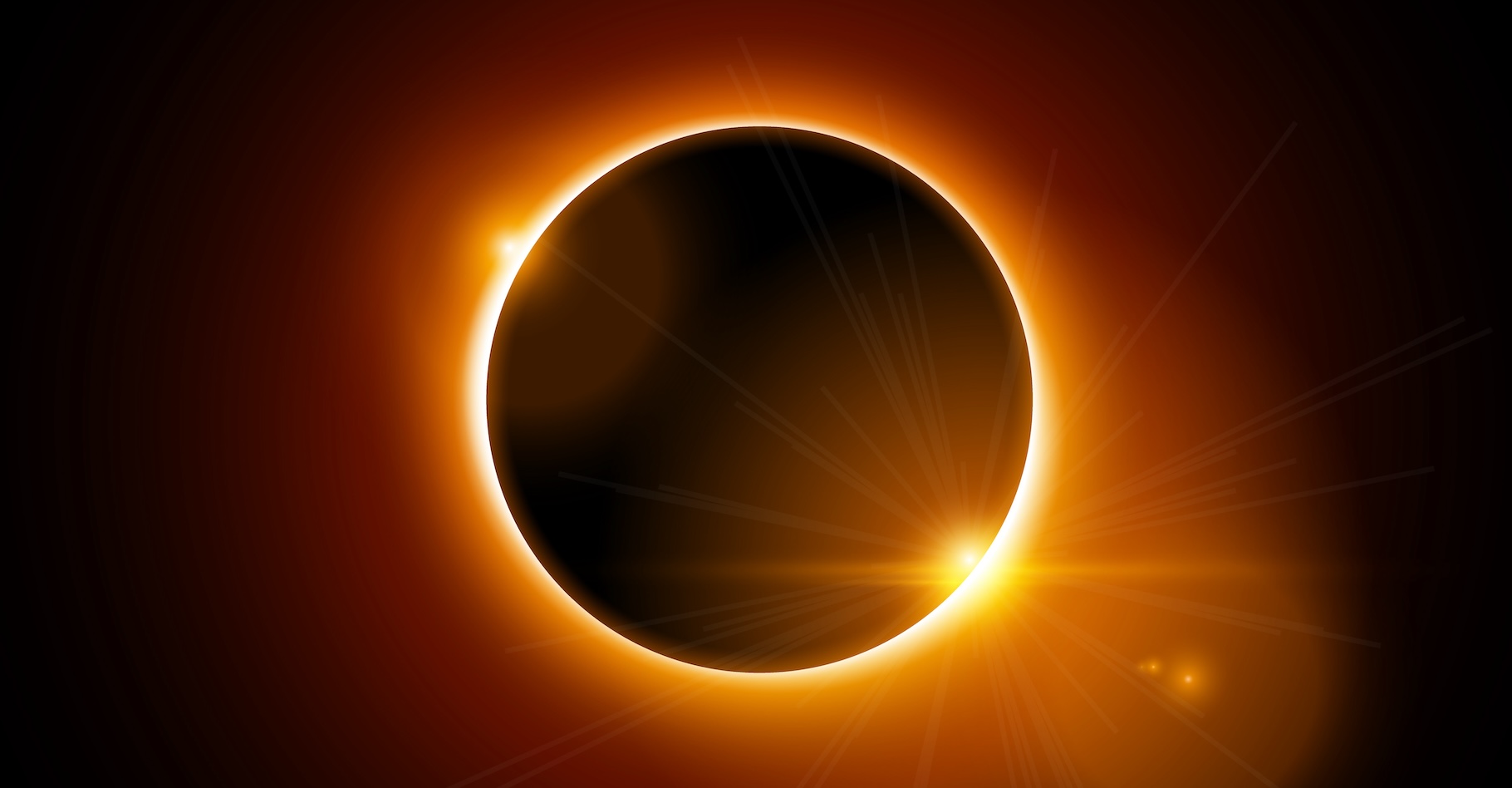 La couronne solaire, c’est l’anneau qui apparaît lors d’une éclipse totale de Soleil. Et c’est dans cette région de l’atmosphère de notre étoile qu’un immense trou vient d’être observé. © kolonko, Adobe Stock