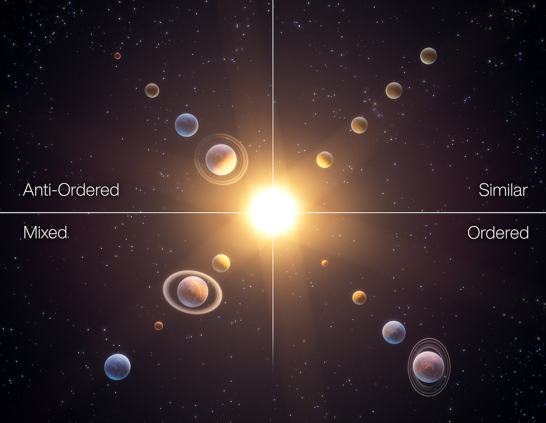 les-astronomes-ont-identifi-quatre-types-de-syst-mes-plan-taires