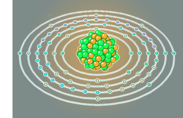 Une représentation schématique de l'ytterbium 174. Crédit : Lawrence Berkeley National Laboratory