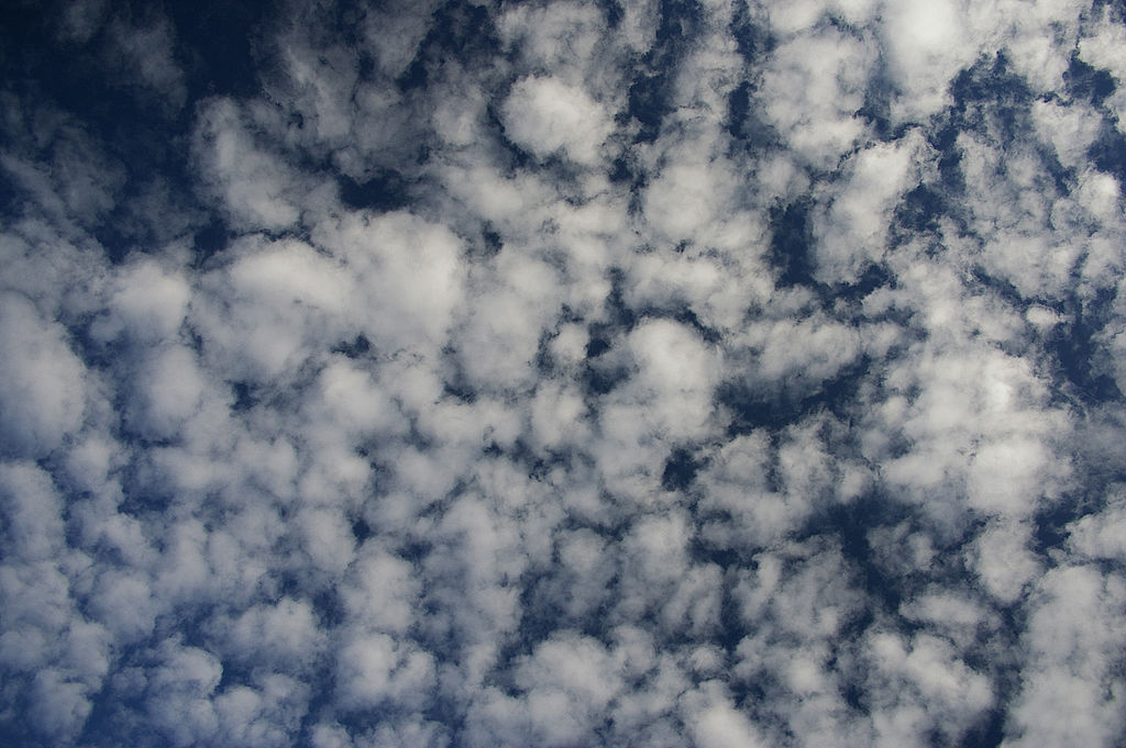 Les altocumulus se forment lorsque l'air est relativement instable. © Bidgee, Wikipédia, CC by-sa 3.0