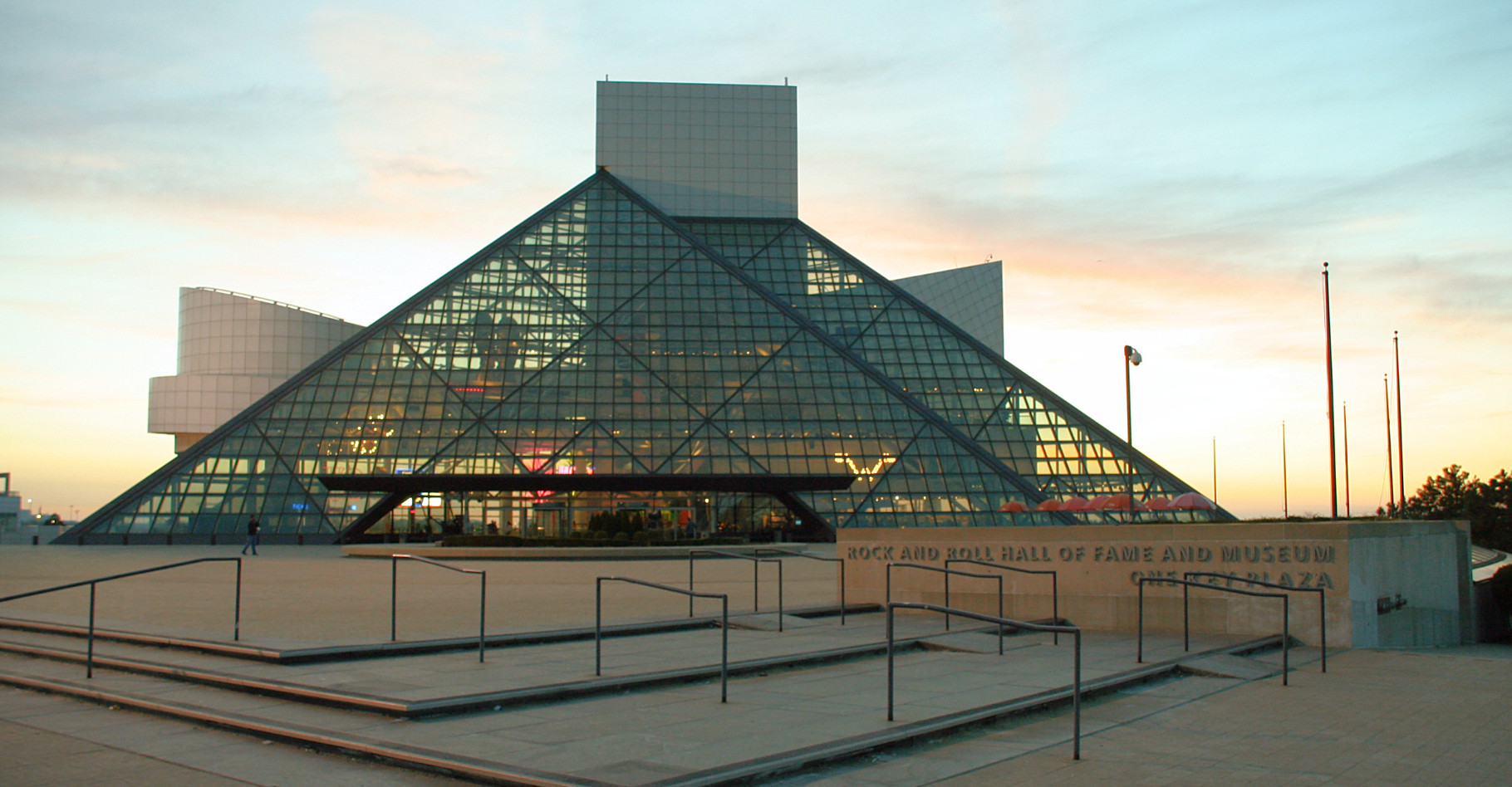 Le Rock and Roll Hall of Fame, à Cleveland, aux États-Unis