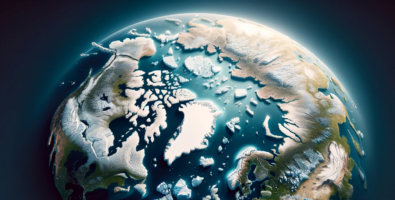 La glace de mer présente l'été en Arctique pourrait disparaître dans 10 ans. © XD, Futura avec DALL-E