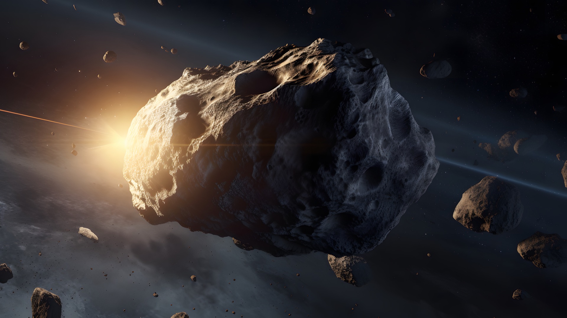33 Polyhymnia est un astéroïde dont la densité ne peut être expliquée par les éléments chimiques connus à ce jour. © Stphane, Adobe Stock