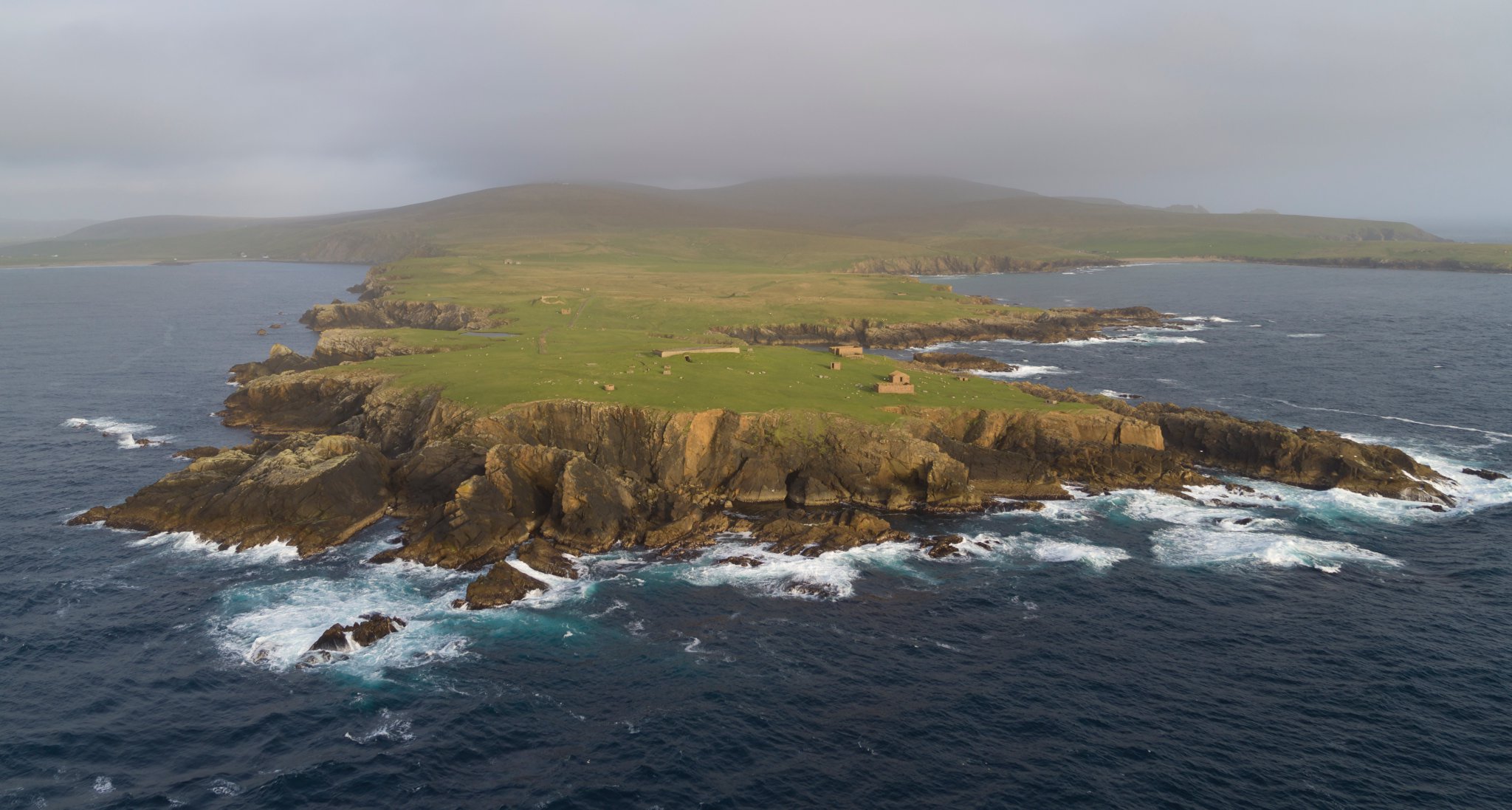 L'astroport SaxaVord sera construit sur l'île Unst de l'archipel Shetland, dans la mer du Nord. Il sera installé au bout de la péninsule Lamba Ness, au sein d'une ancienne base de la RAF.&nbsp;© SaxaVord