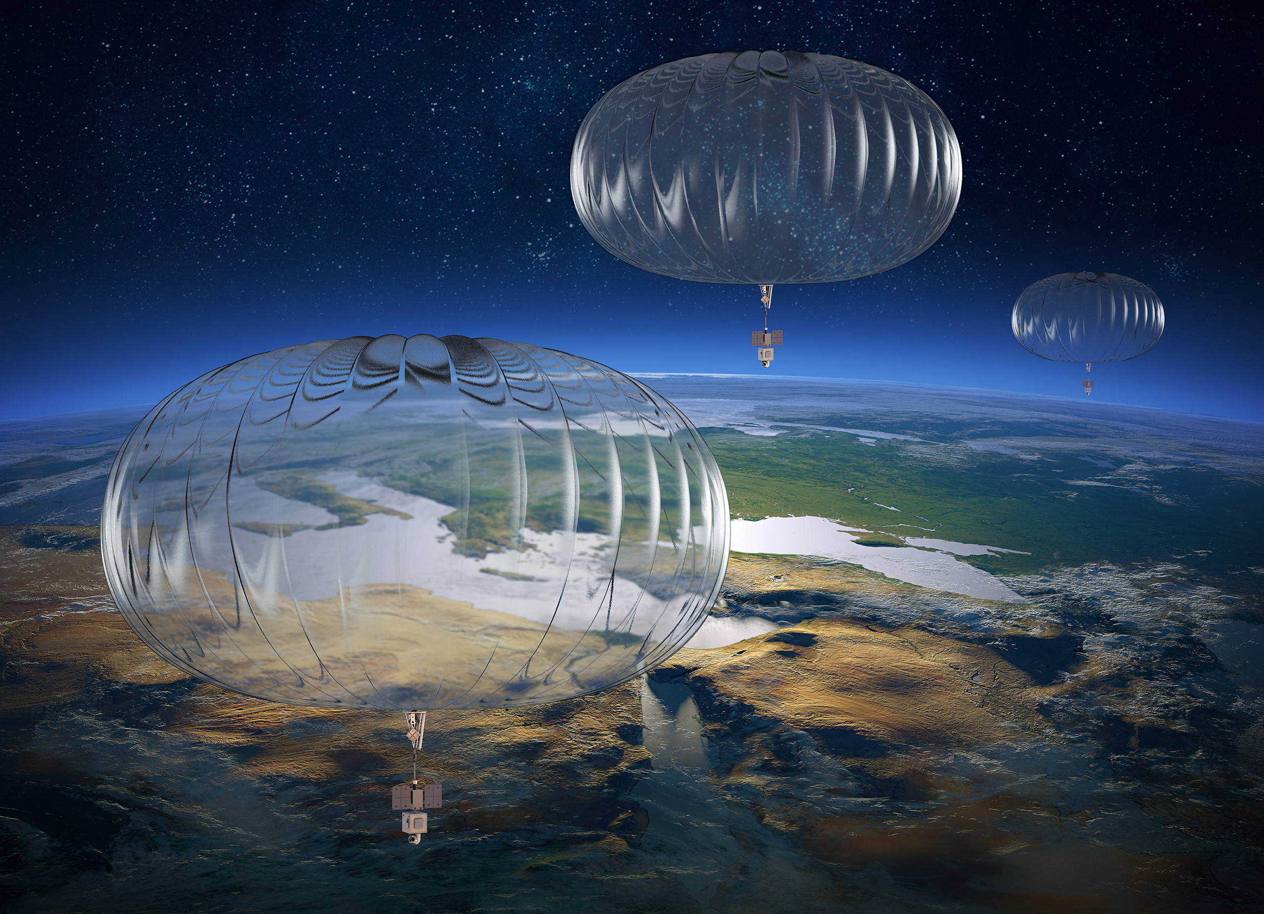 Le Royaume-Uni pourrait déployer des ballons espions stratosphériques à travers le monde. © Sierra Nevada Corporation