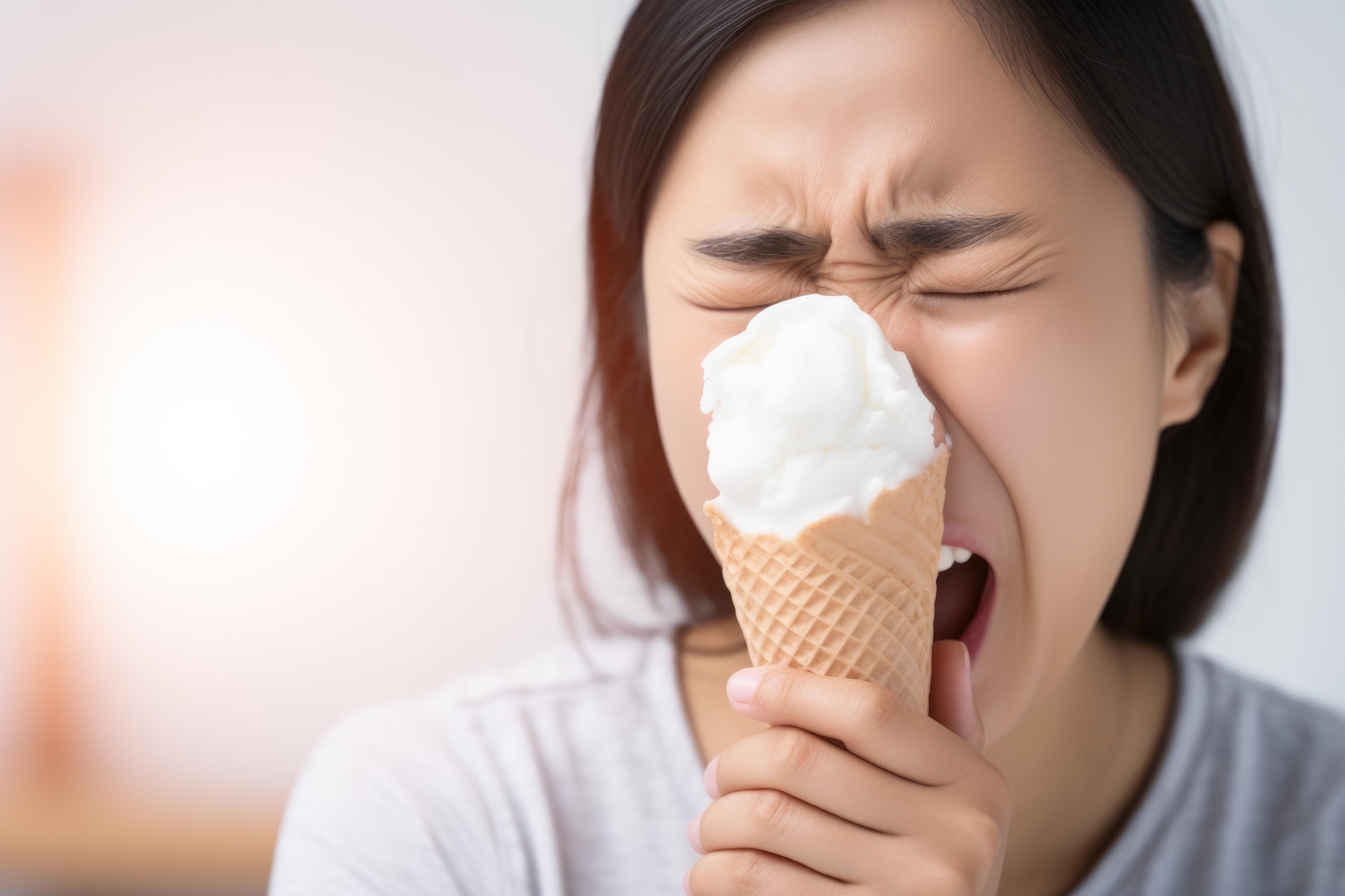 Le Brain freeze est la réponse douloureuse à l'ingestion d'un aliment glacé ou boisson froide. © nsit0108, Adobe Stock