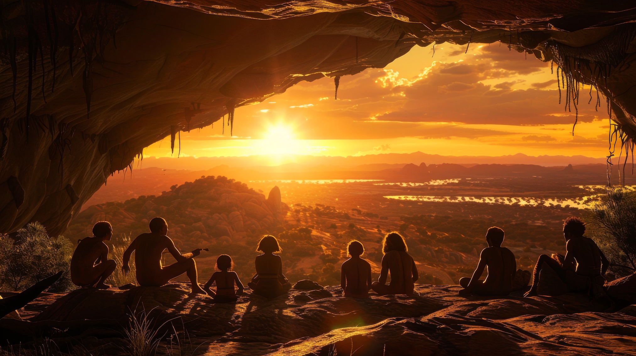 Sapiens a su s'adapter aux nouveaux environnements qu'il a rencontrés en quittant l'Afrique. © AlfaSmart, Adobe Stock (image générée avec IA)
