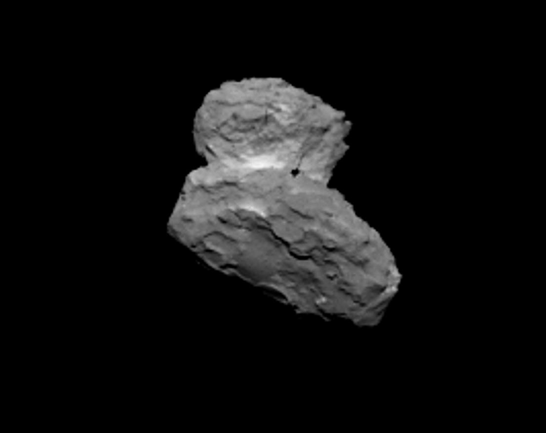 La comète 67P/Churyumov-Gerasimenko vue à une distance de seulement 1.000 kilomètres. © Esa, Rosetta, MPS pour Osiris, UPD, Lam, IAA, SSO, Inta, UPM, DASP, Ida