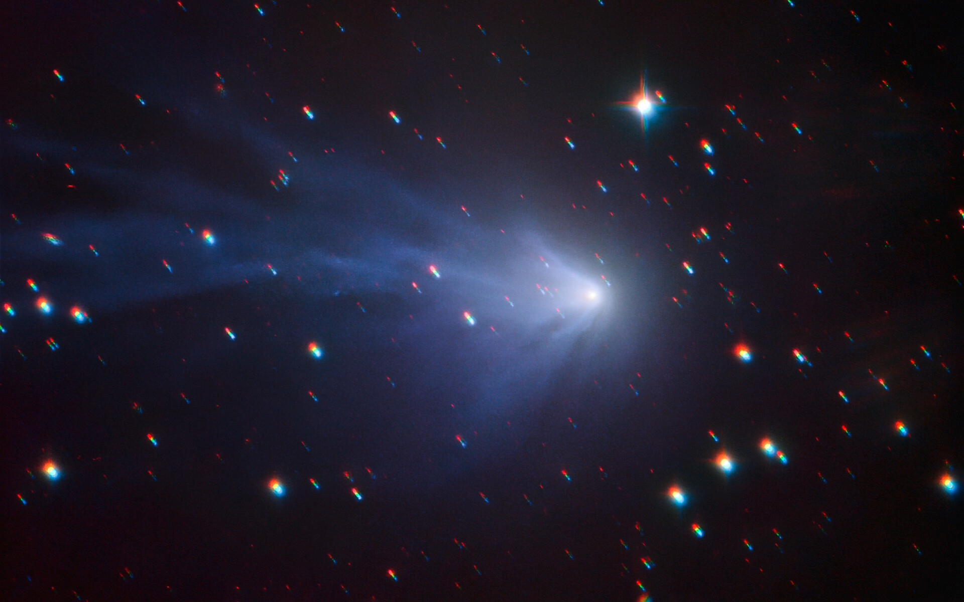 La comète C/2016 R2 (PANSTARRS) vue par Speculoos. © ESO/Speculoos Team/E. Jehin