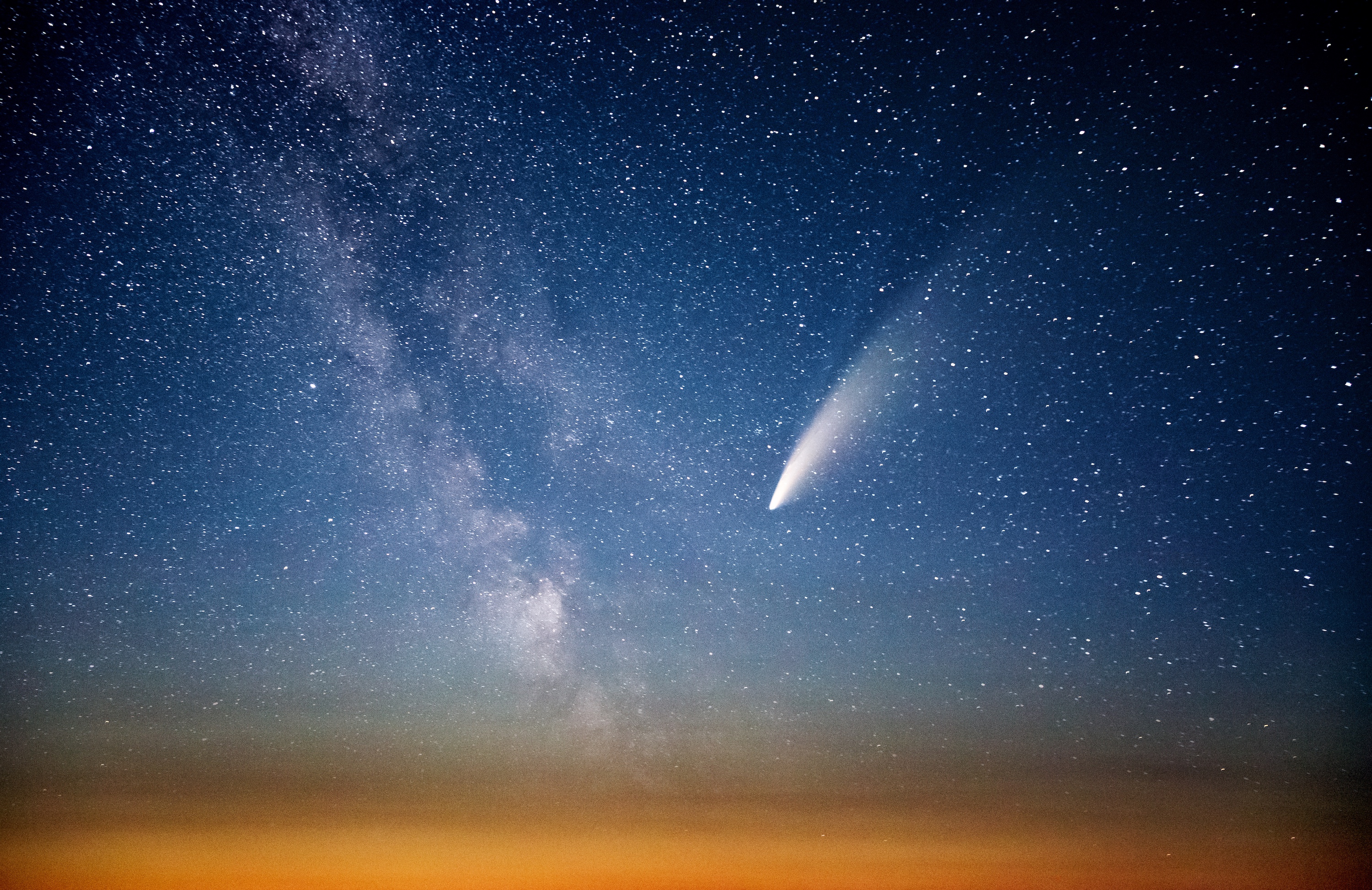 La comète Neowie en 2020.&nbsp;© Leonid Tit, Adobe Stock