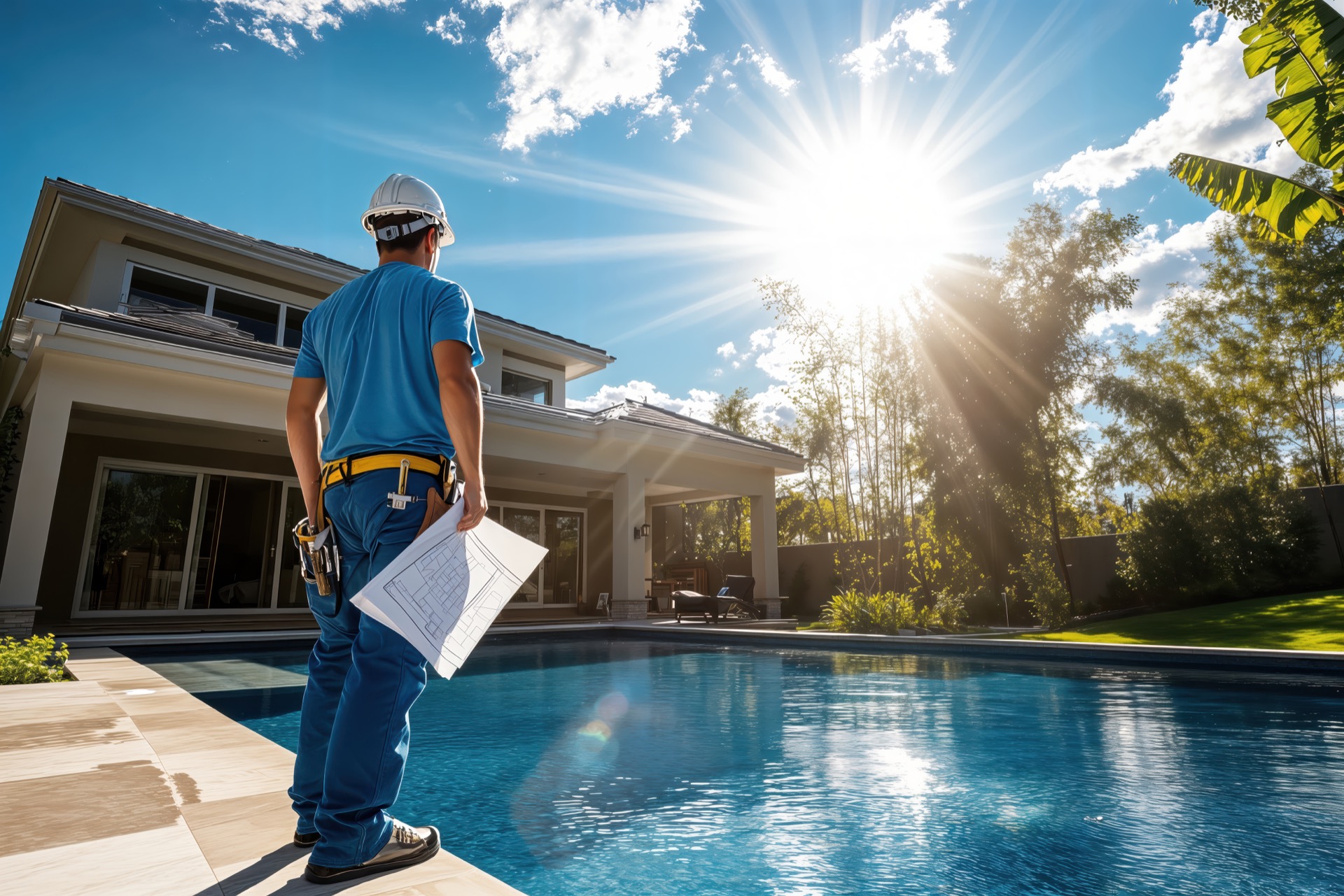 Les restrictions d'eau et les enjeux climatiques menacent-ils votre projet de piscine ? © Александр Марченко, Adobe Stock 