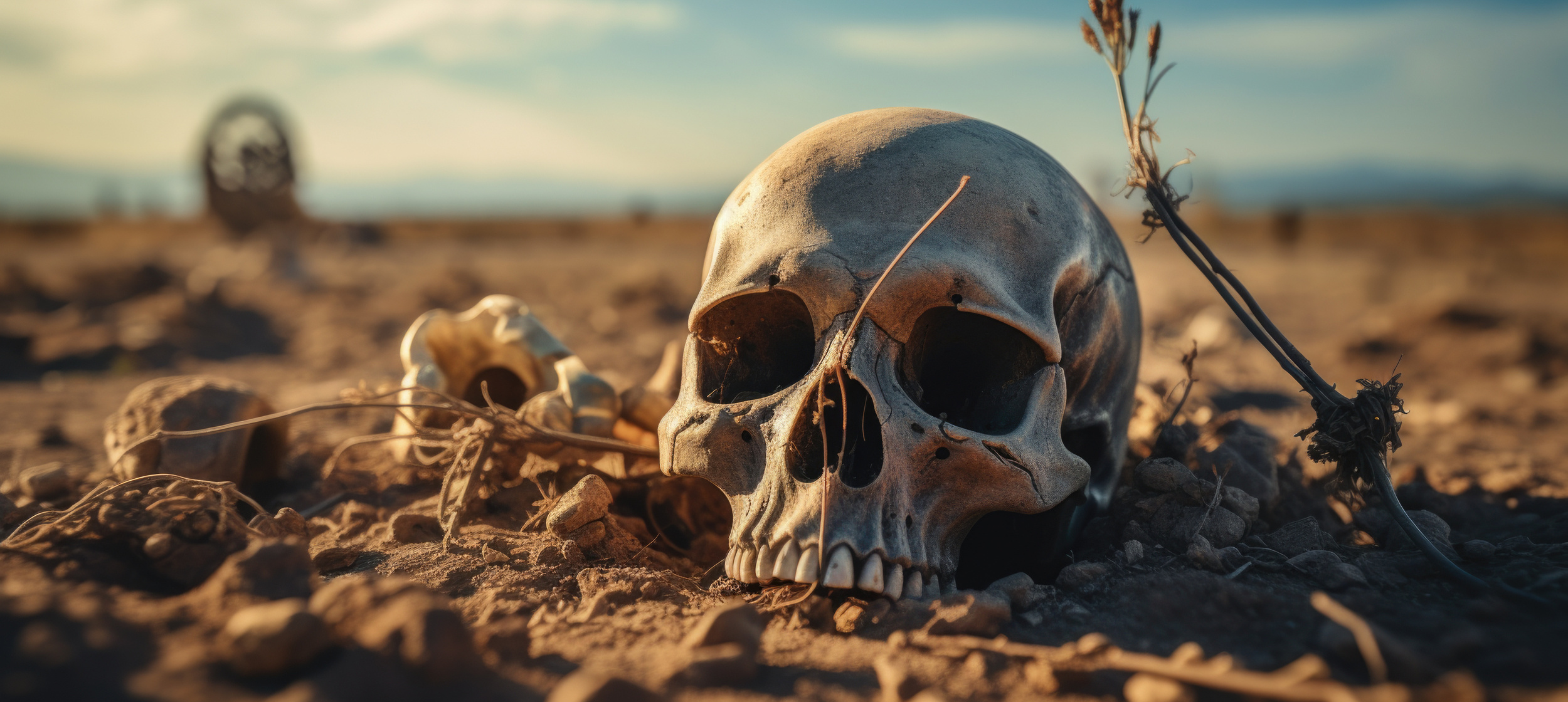 Les sépultures de 67 individus brutalement assassinés ont été retrouvés dans la région de Caral, site archéologique mythique du Pérou. Image générée par IA. © Ruslan Gilmanshin, Adobe Stock