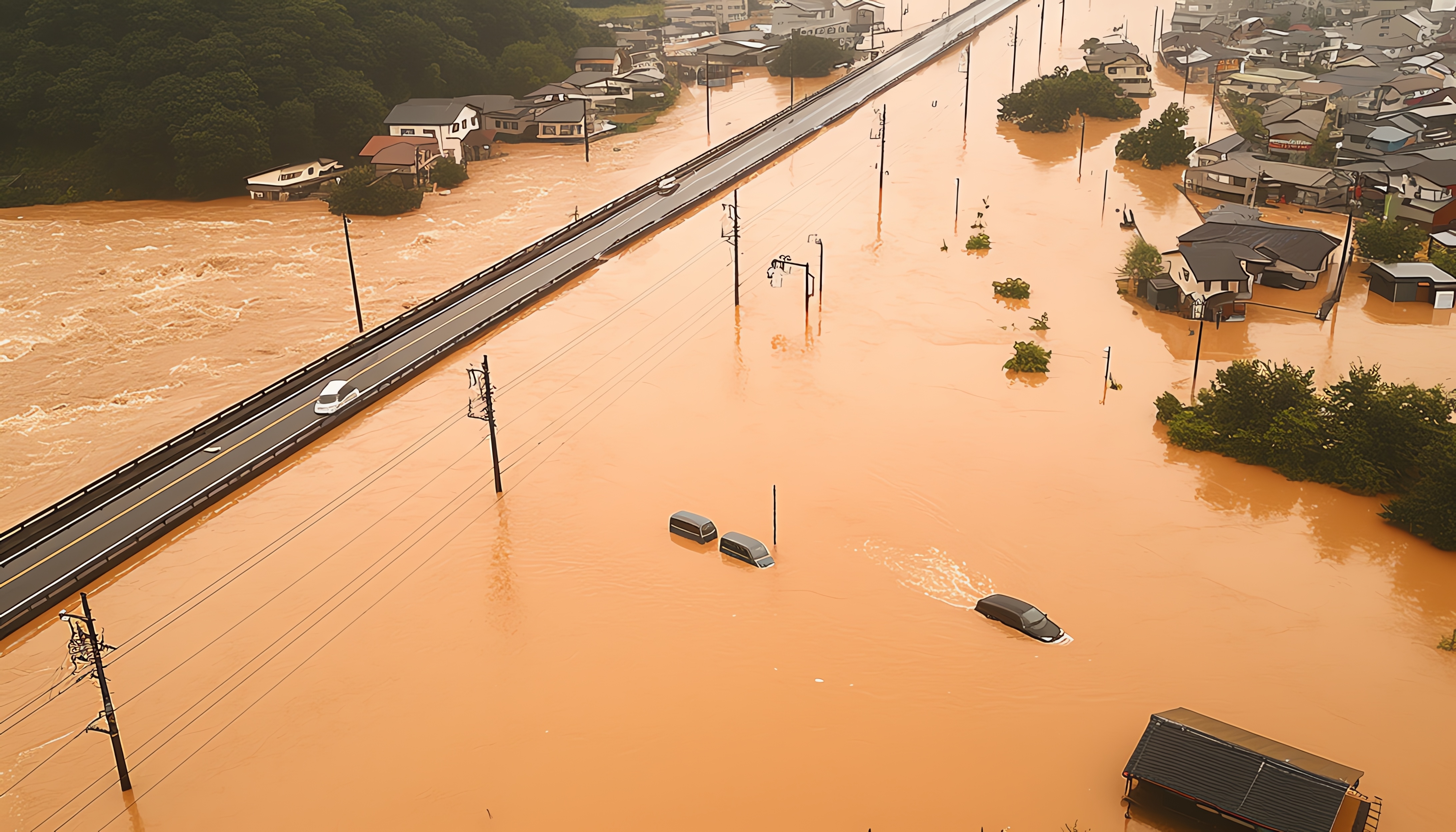 La catastrophe en Espagne est liée au climat, mais aussi à l'urbanisation. © Theraphol, Adobe Stock