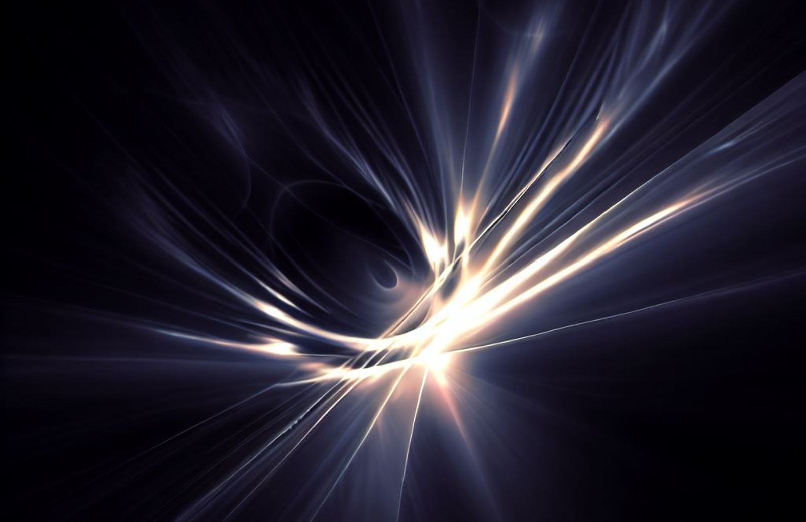 Une vue des photons noirs par l'IA DALL·E. © 2023 Microsoft Corporation