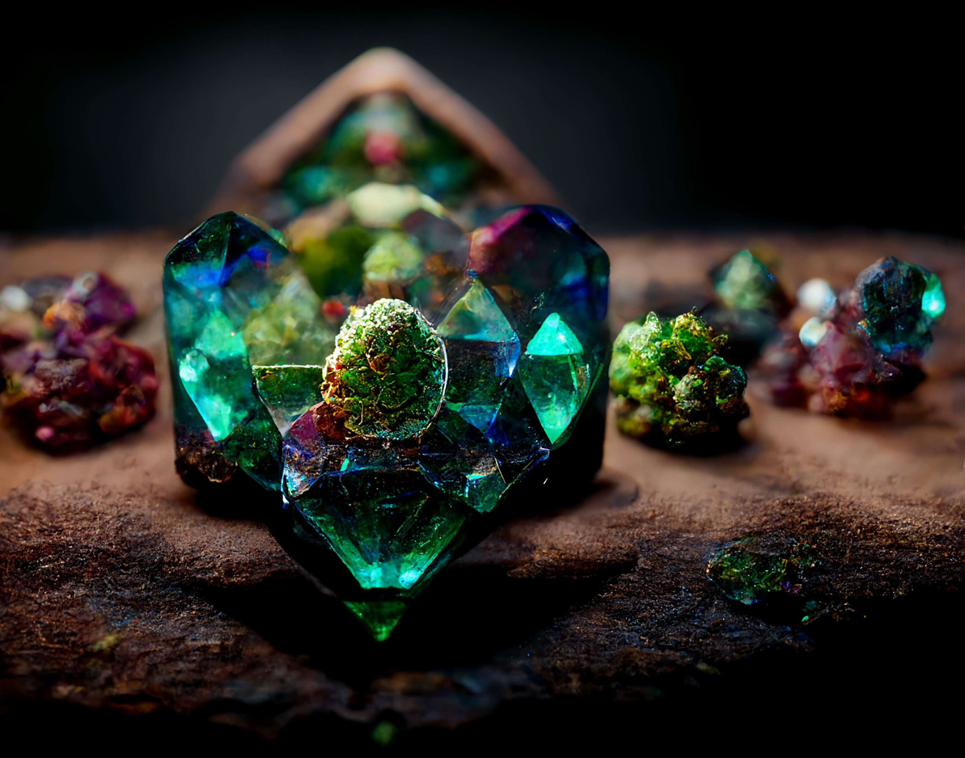 Diamants générés par intelligence artificielle par le biais d'équations fractales. © Jackson Photography,&nbsp; Adobe Stock