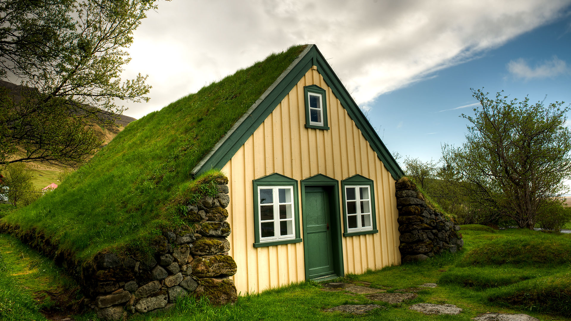 La maison de gazon en Islande
