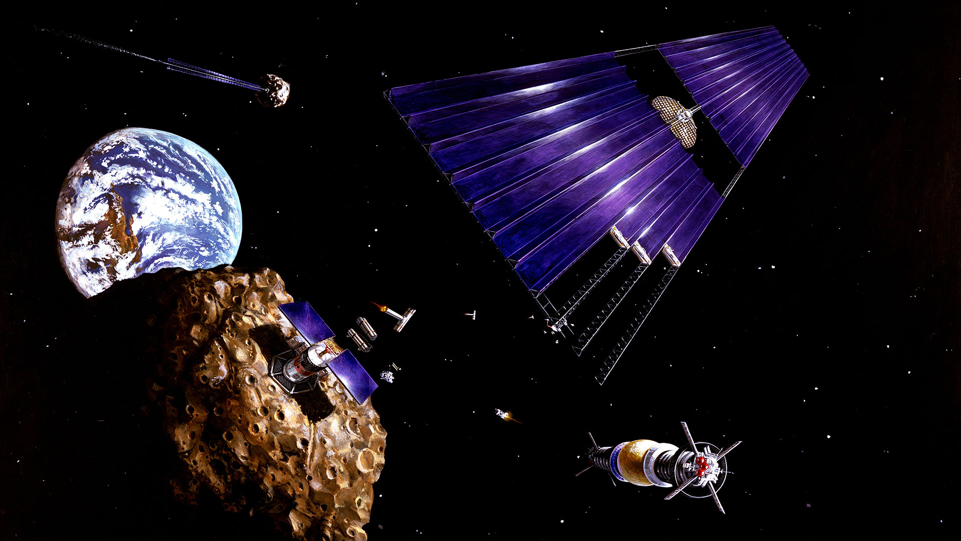 L'exploitation d’astéroïdes grâce à l'énergie solaire