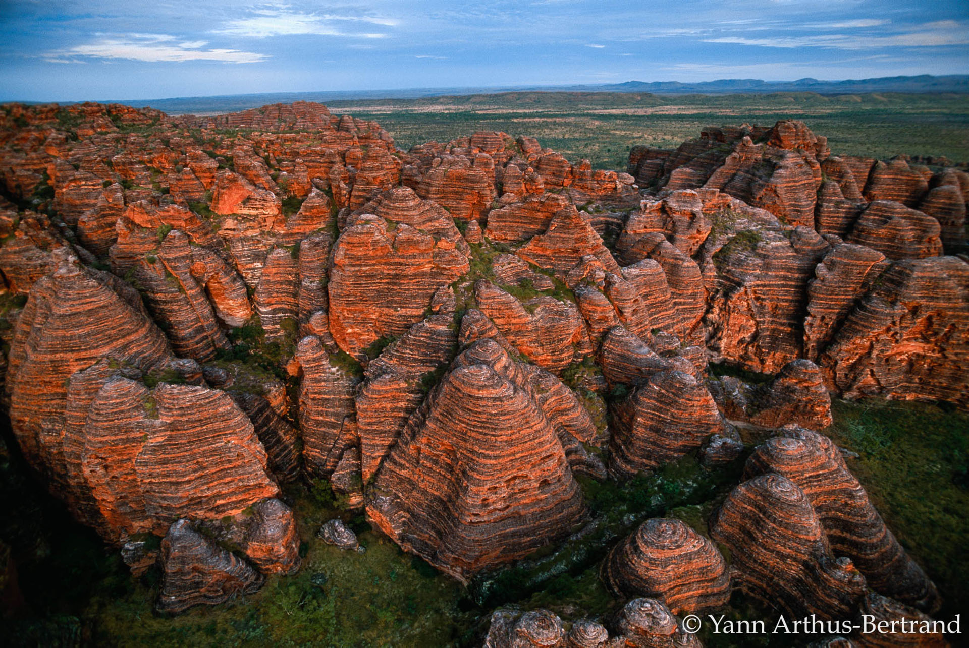 Les roches rouges du site de Purnululu