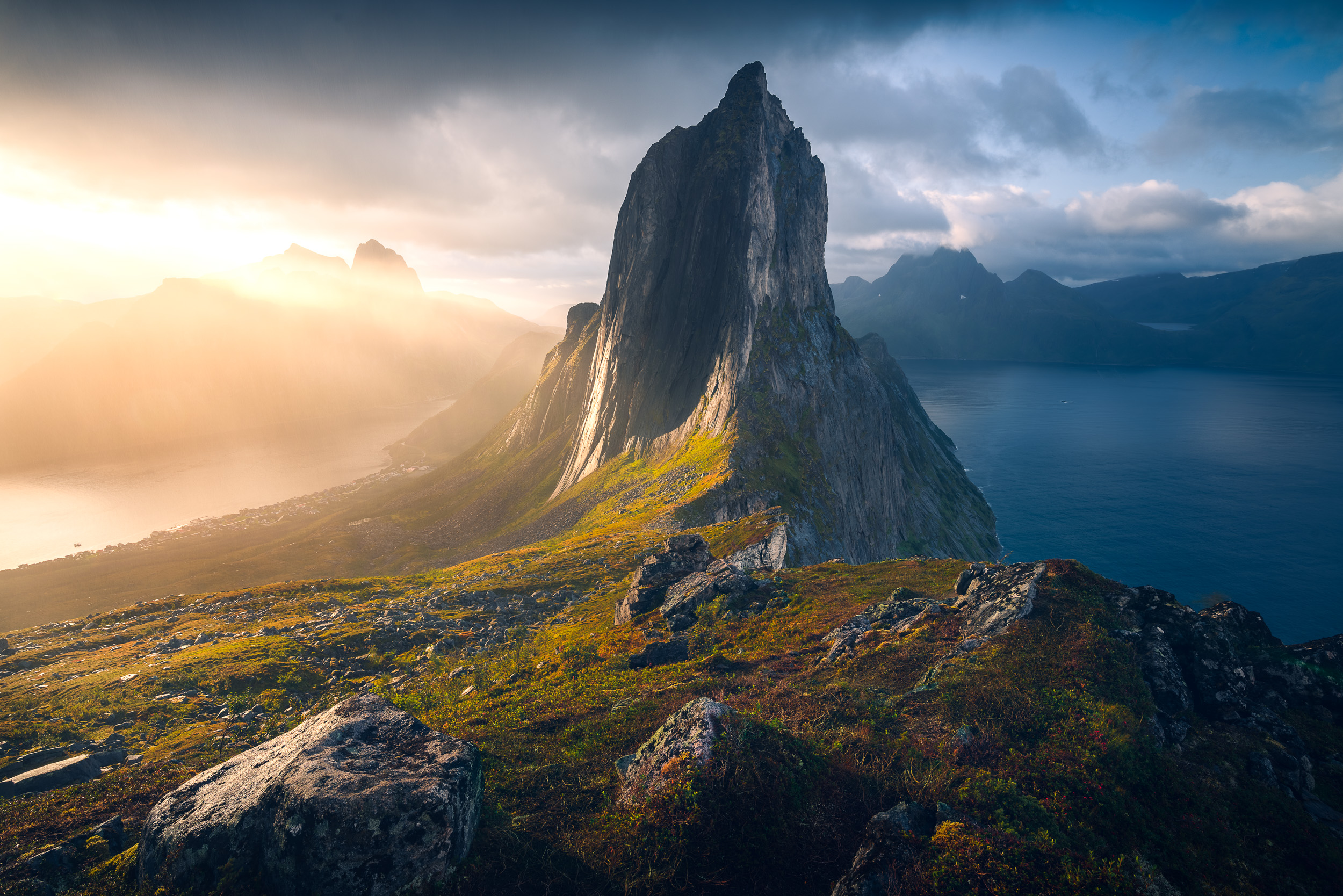 La montagne Segla, Norvège