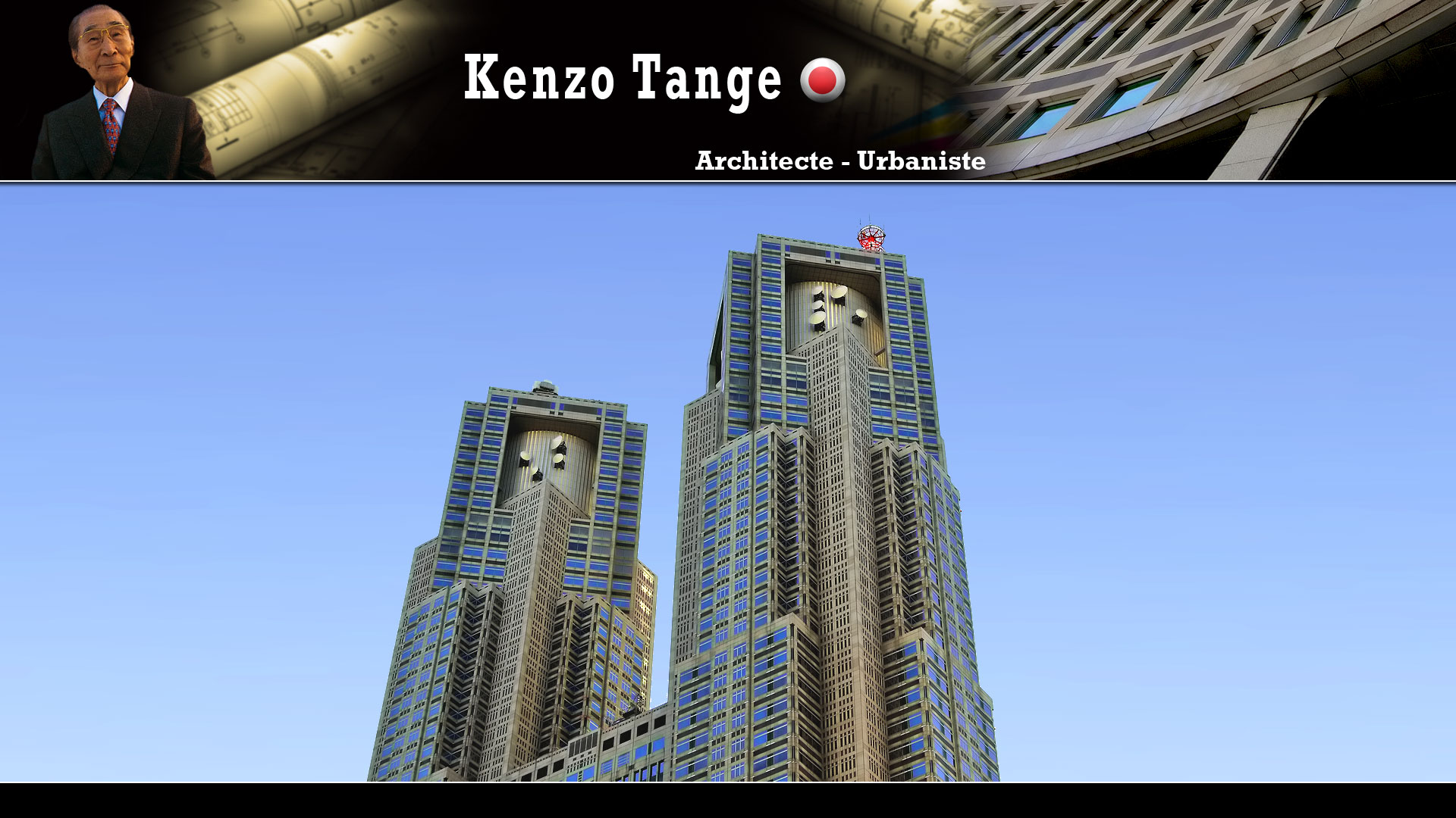 Tokyo Metropolitan Government Building par l'architecte Kenzo Tange