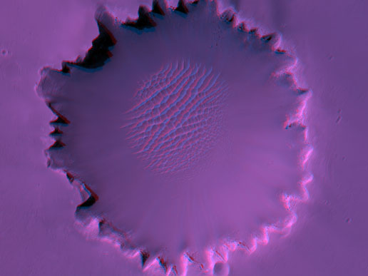 Le cratère Victoria en 3D