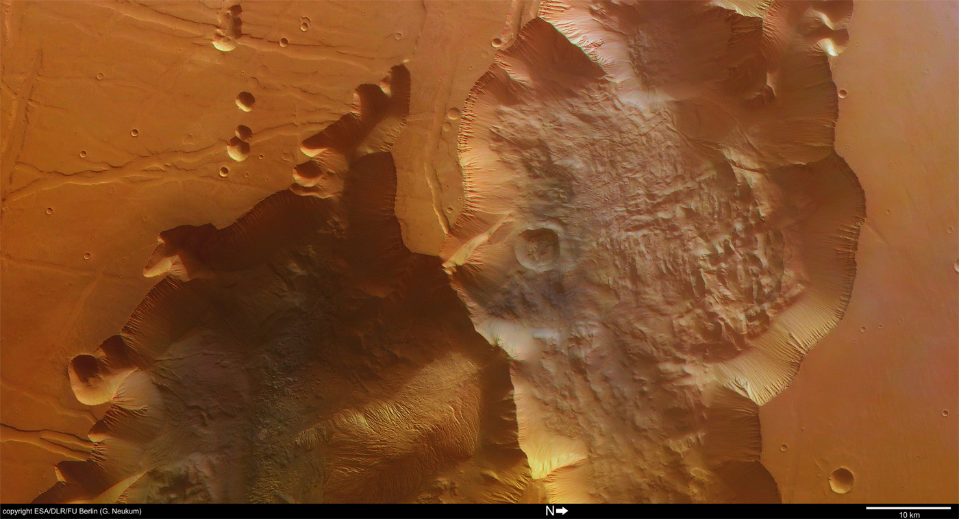 Tithonium Chasma par Mars Express
