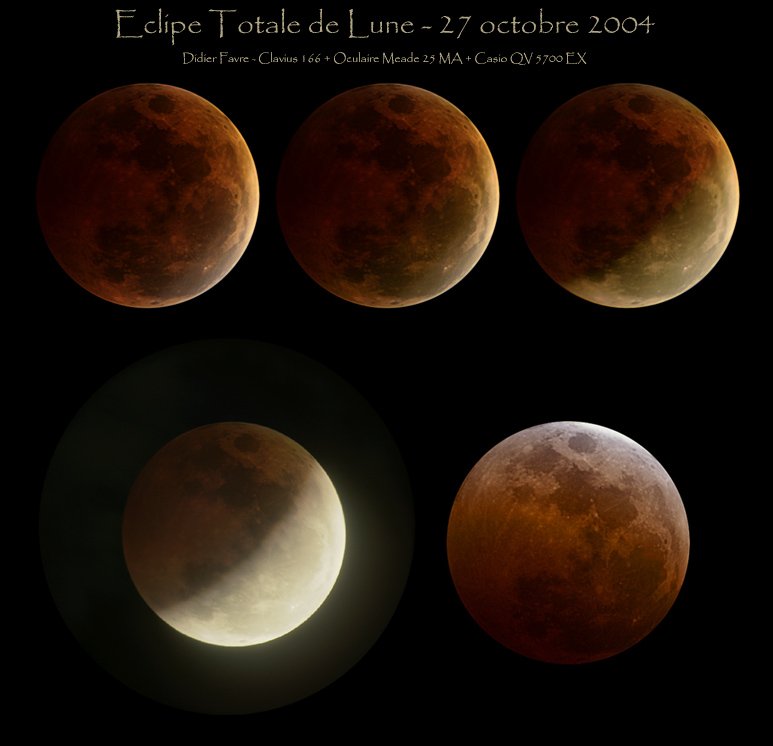 L'Eclipse Totale de Lune du 28 Octobre 2004