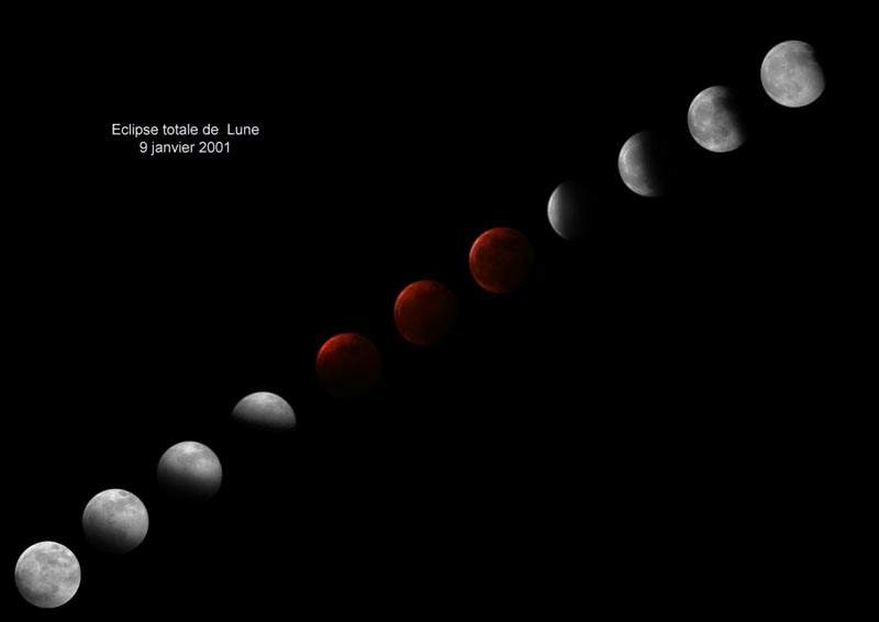 Eclipse Totale de Lune - 09 Janvier 2001