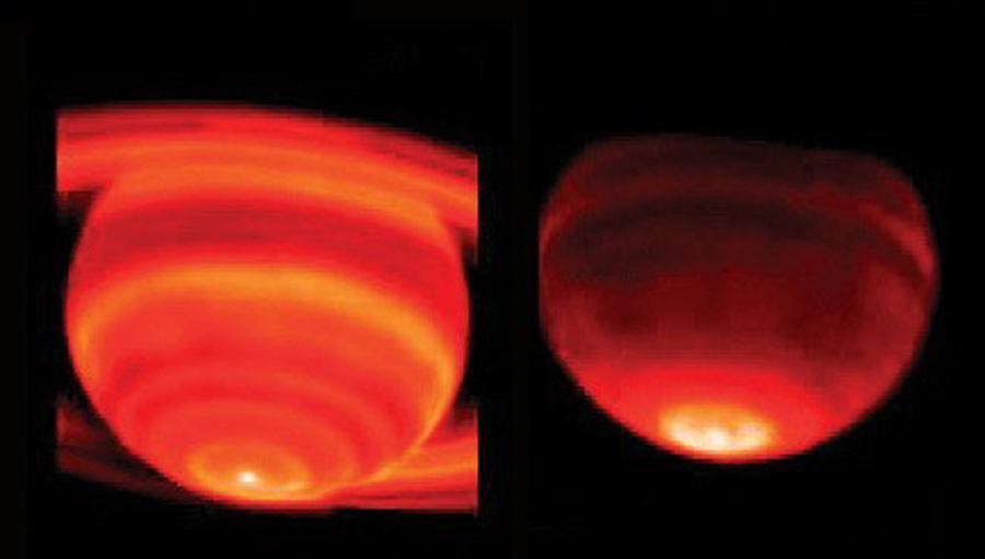 Saturne : hot spot / point chaud