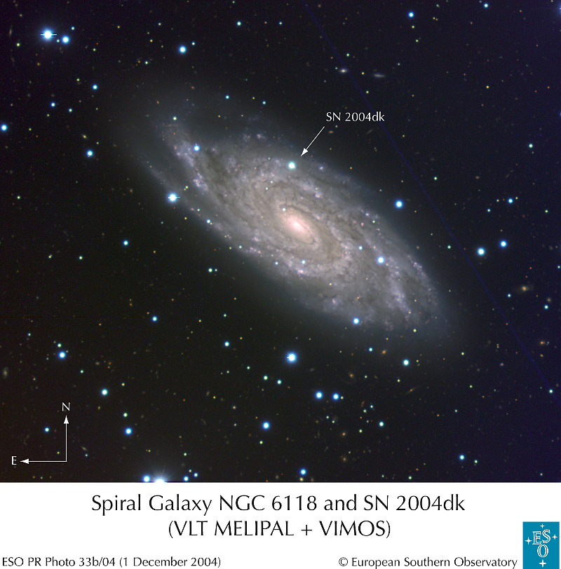 supernova dans NGC 6118