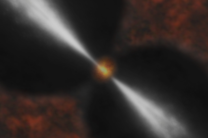 Éruption d'un trou noir supermassif 4/4