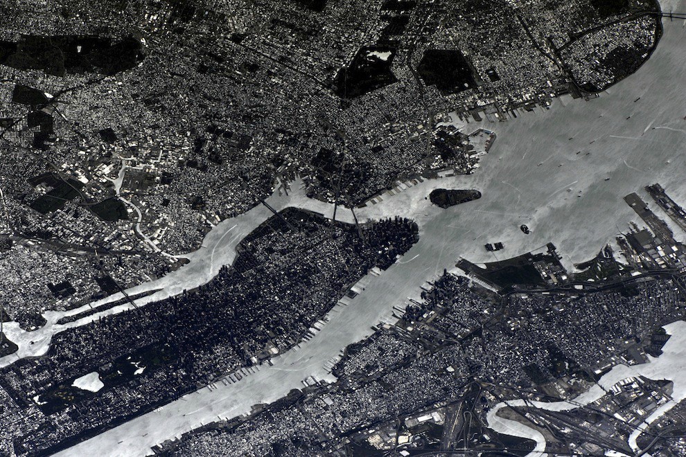 New York vue de l'ISS