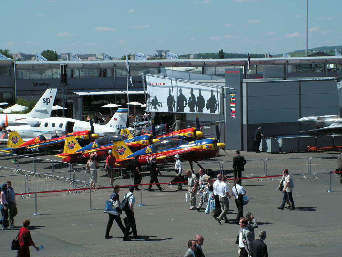 Les avions exposés au Salon du Bourget