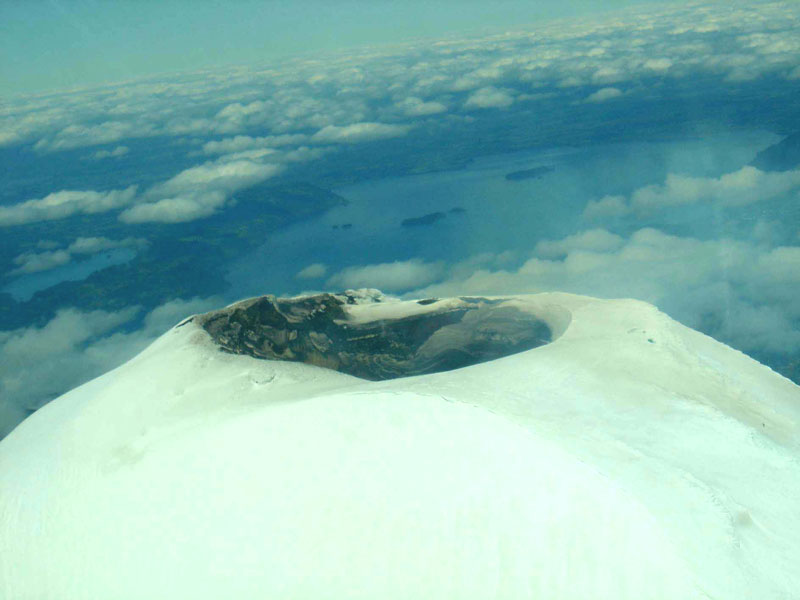 Le sommet du volcan Villarrica, au Chili