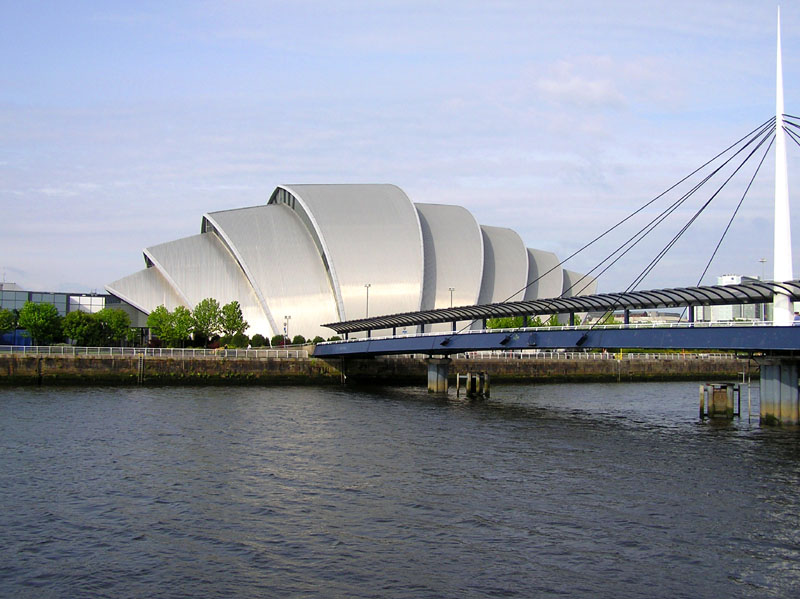 Le Clyde Auditorium de Glasgow, en Écosse