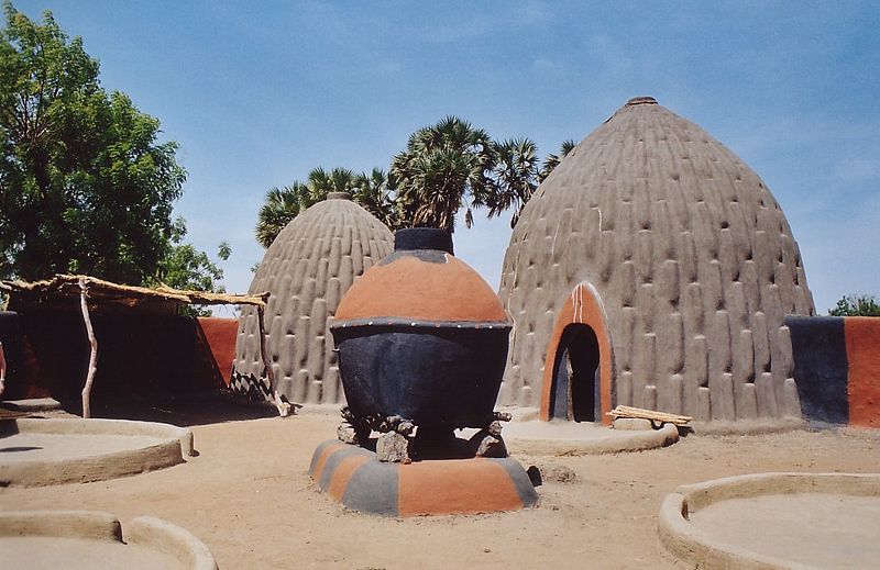 Architecture traditionnelle du peuple Mousgoum, au Cameroun