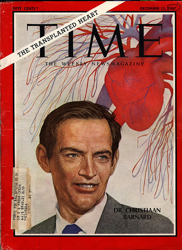 1967 : première transplantation cardiaque par Barnard