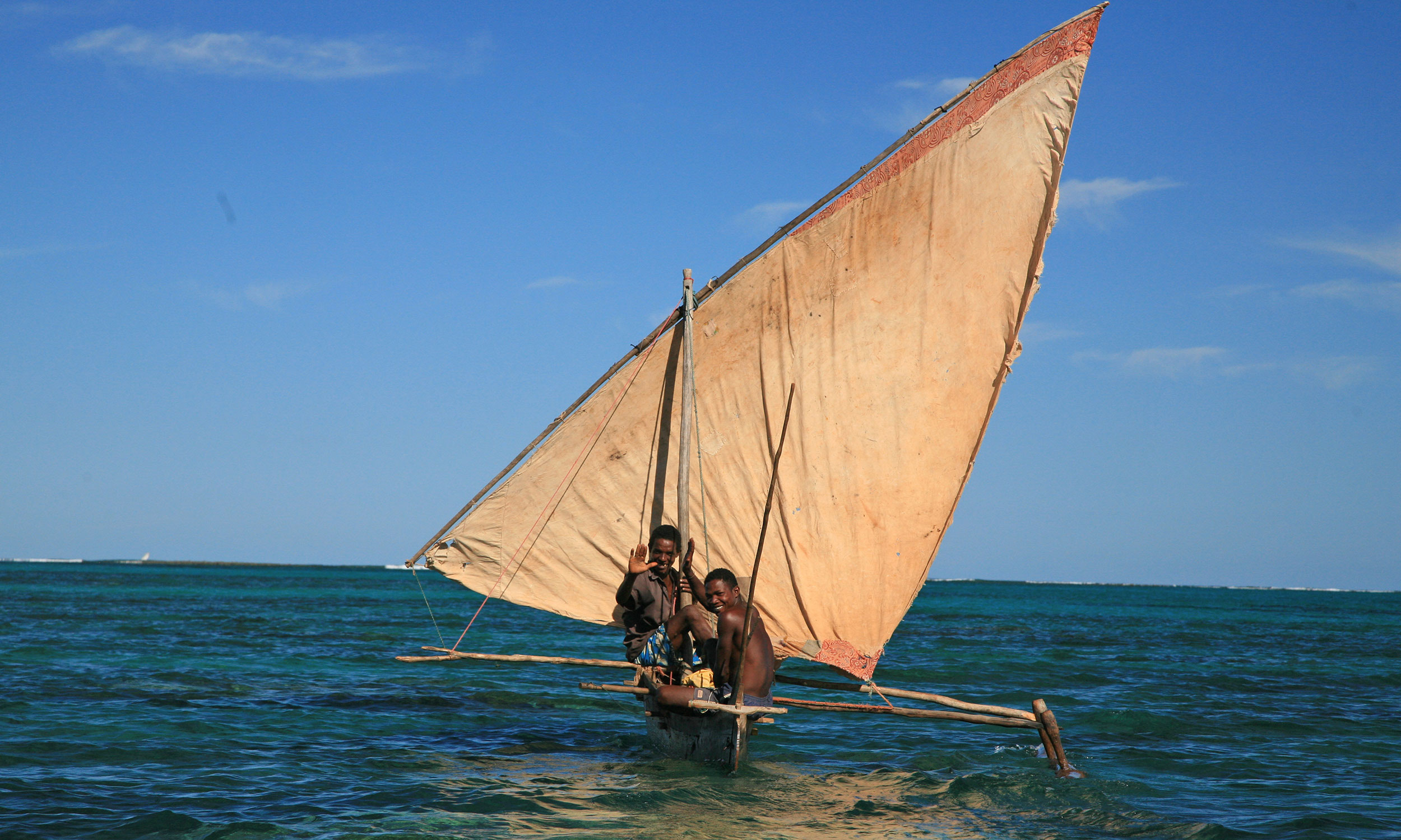 Pirogue à voile, nord-ouest de Madagascar