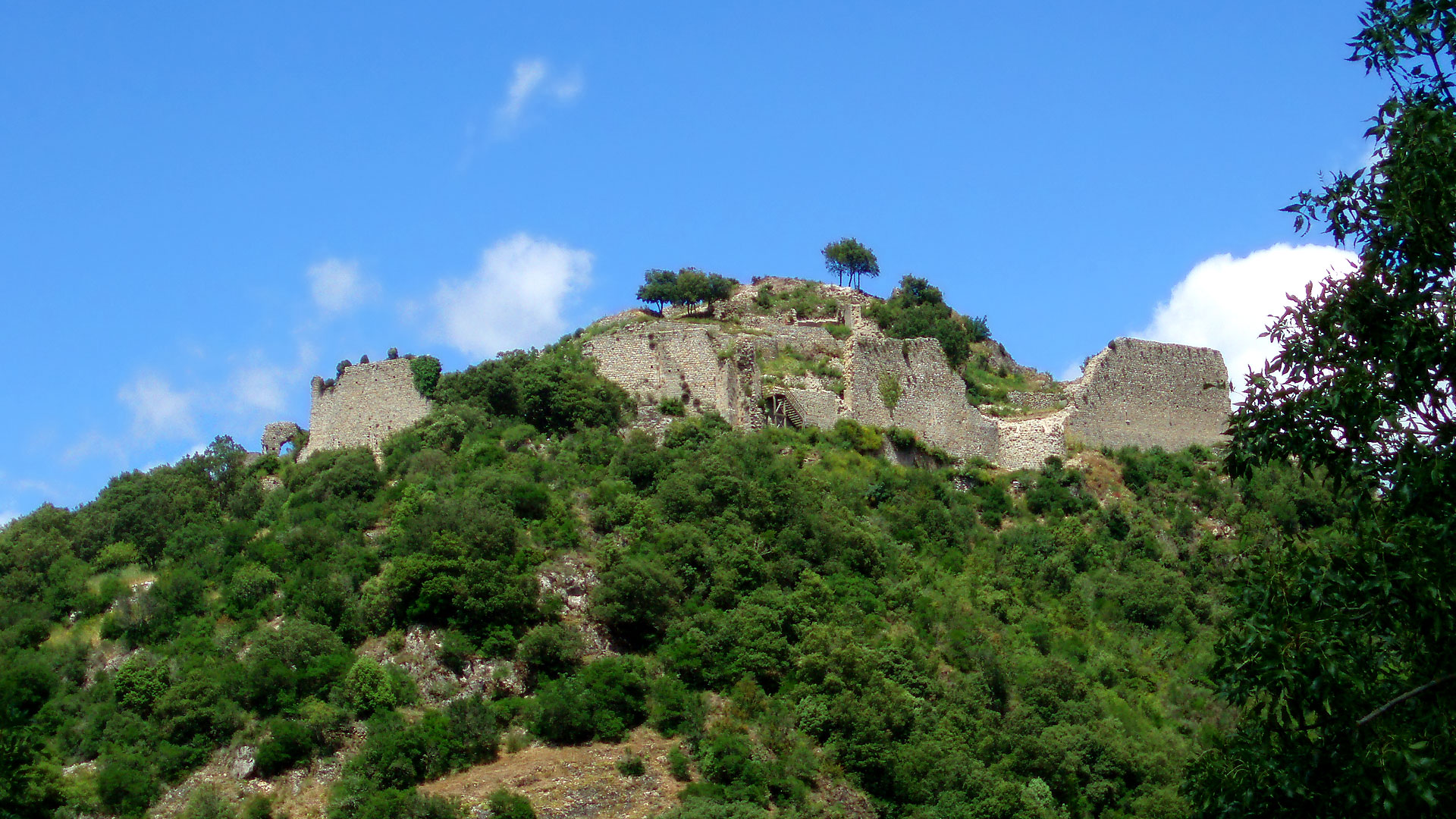 Les vestiges du château de Termes
