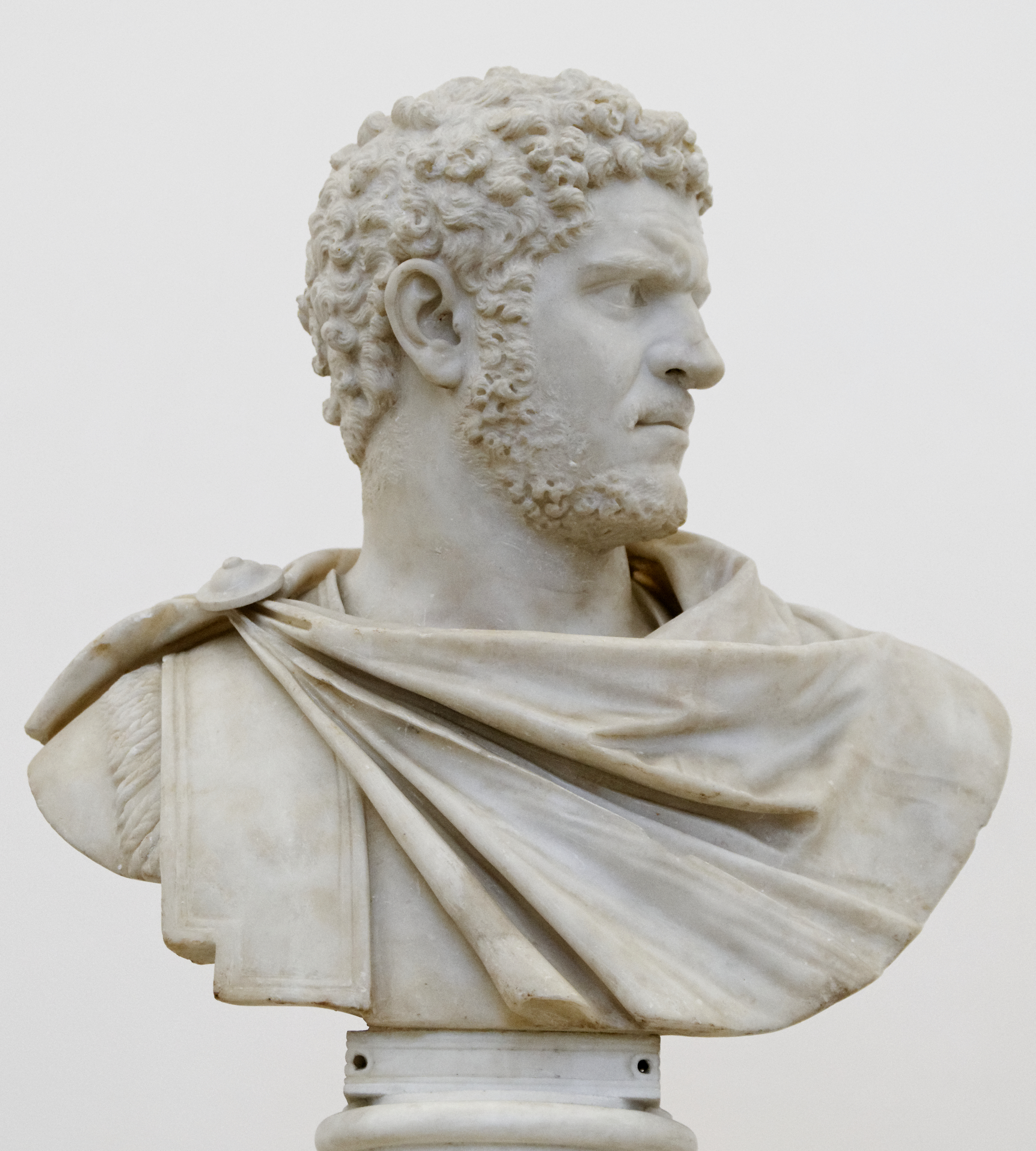 Buste de Caracalla. © Marie-Lan Nguyen, Musée national d'archéologie de Naples, Wikimedia Commons, CC by 2.5