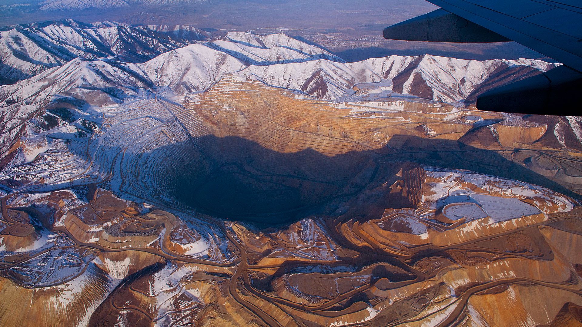 La mine de Bingham Canyon, où sont extraits cuivre, or et argent