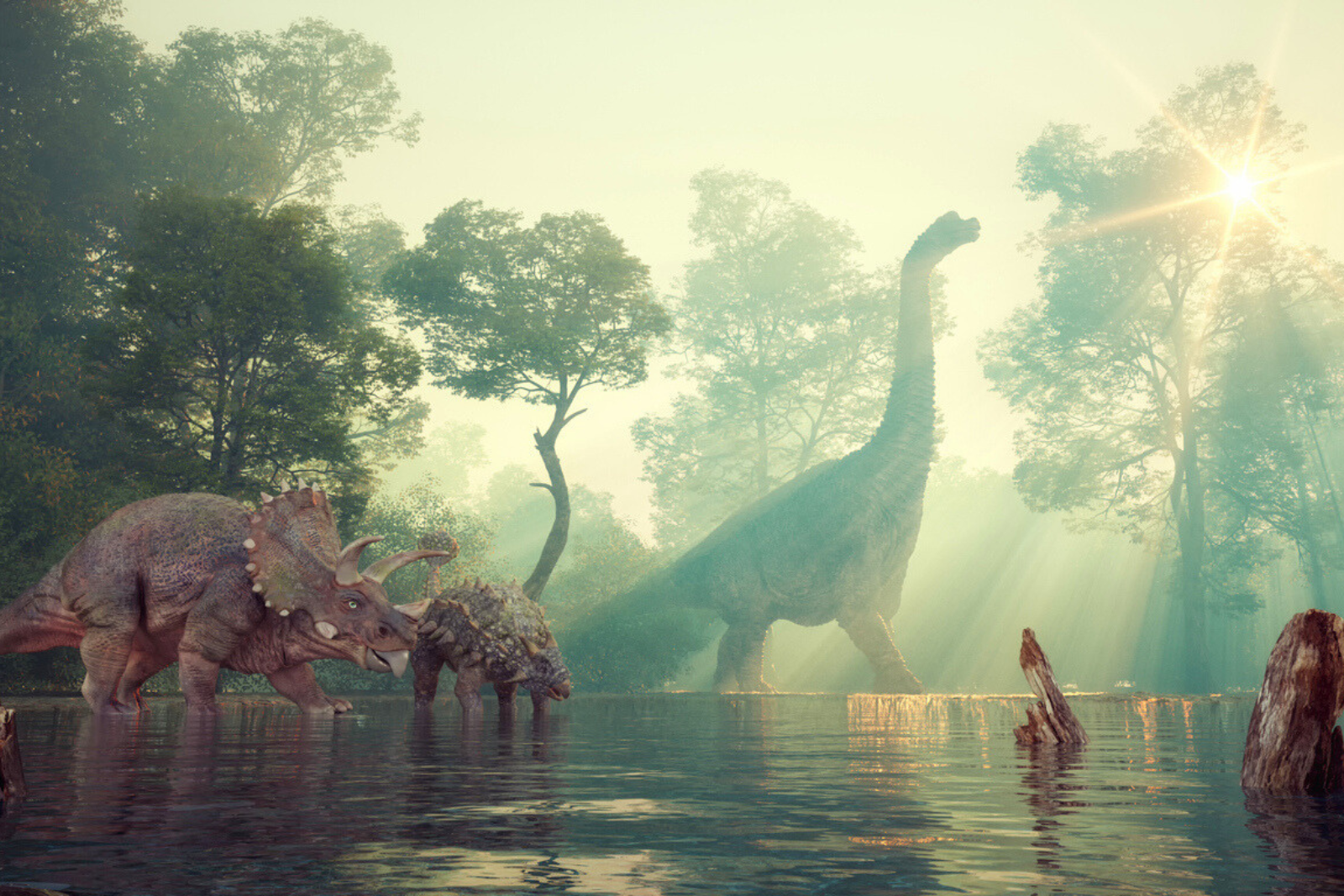 Ce qui aurait pu arriver si les dinosaures n’avaient jamais disparu. © Orla, iStock