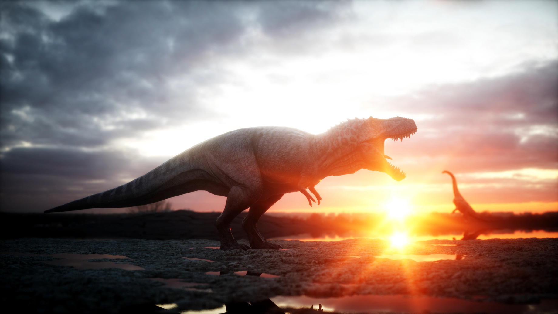 Suite à d'importantes éruptions volcaniques, les dinosaures ont pris leur essor. © chagpg, fotolia
