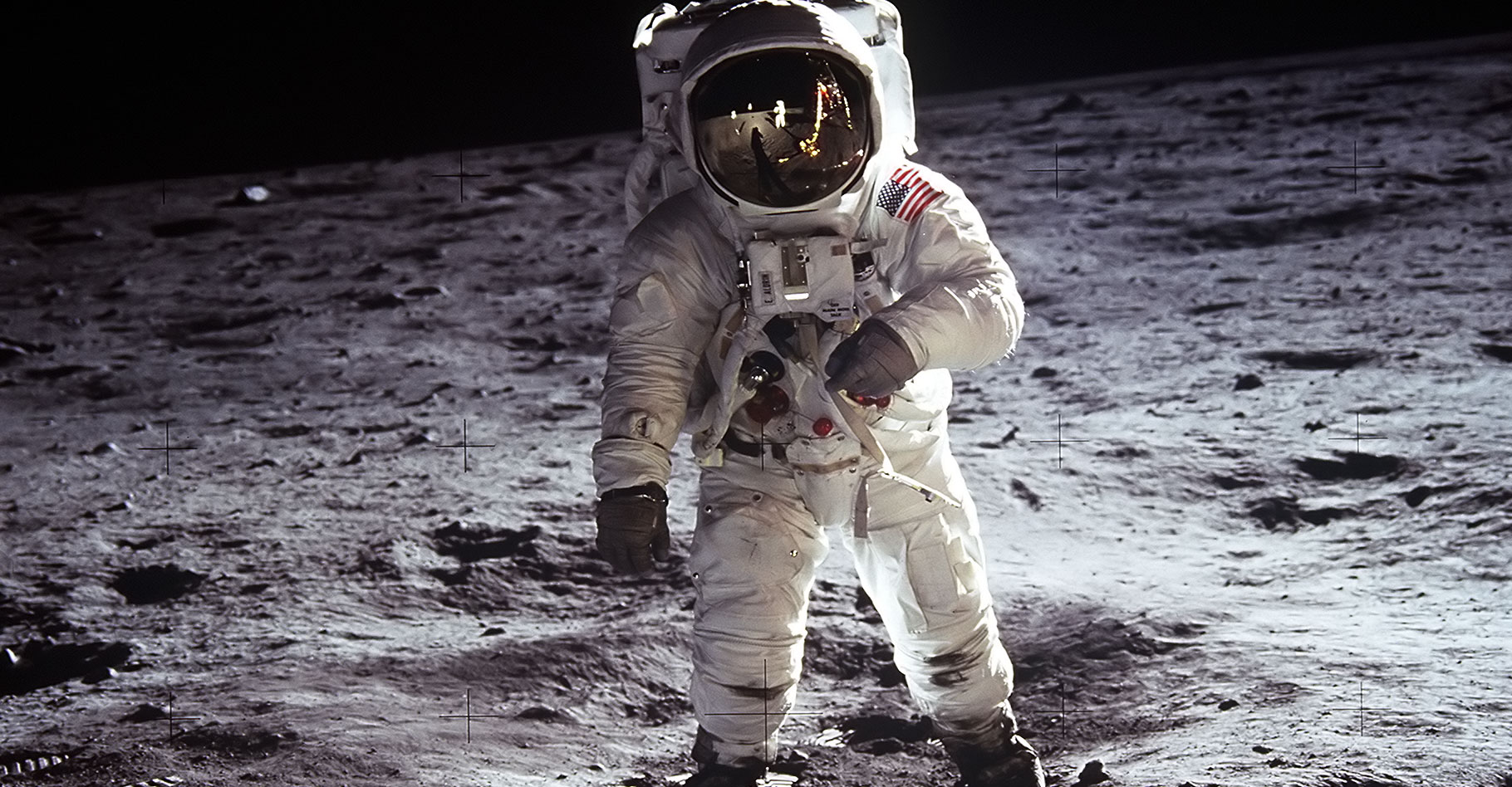 Buzz Aldrin marche sur la Lune. © Nasa